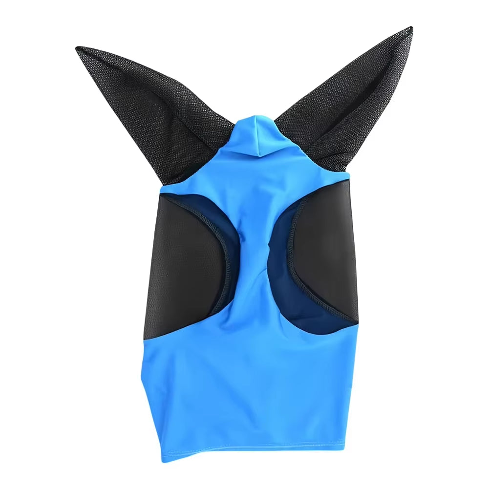 Mosquito Proof Horse Mask New Multicolor Horse anti Mosquito Face Mask Breathable Stretch Knitted Mesh Horse Head Cover Supplies
